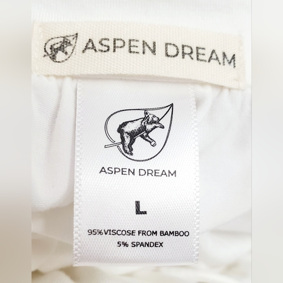 SZ L WHITE BUTTON DOWN PAJAMA GOWN - Picture 7 of 8